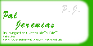 pal jeremias business card